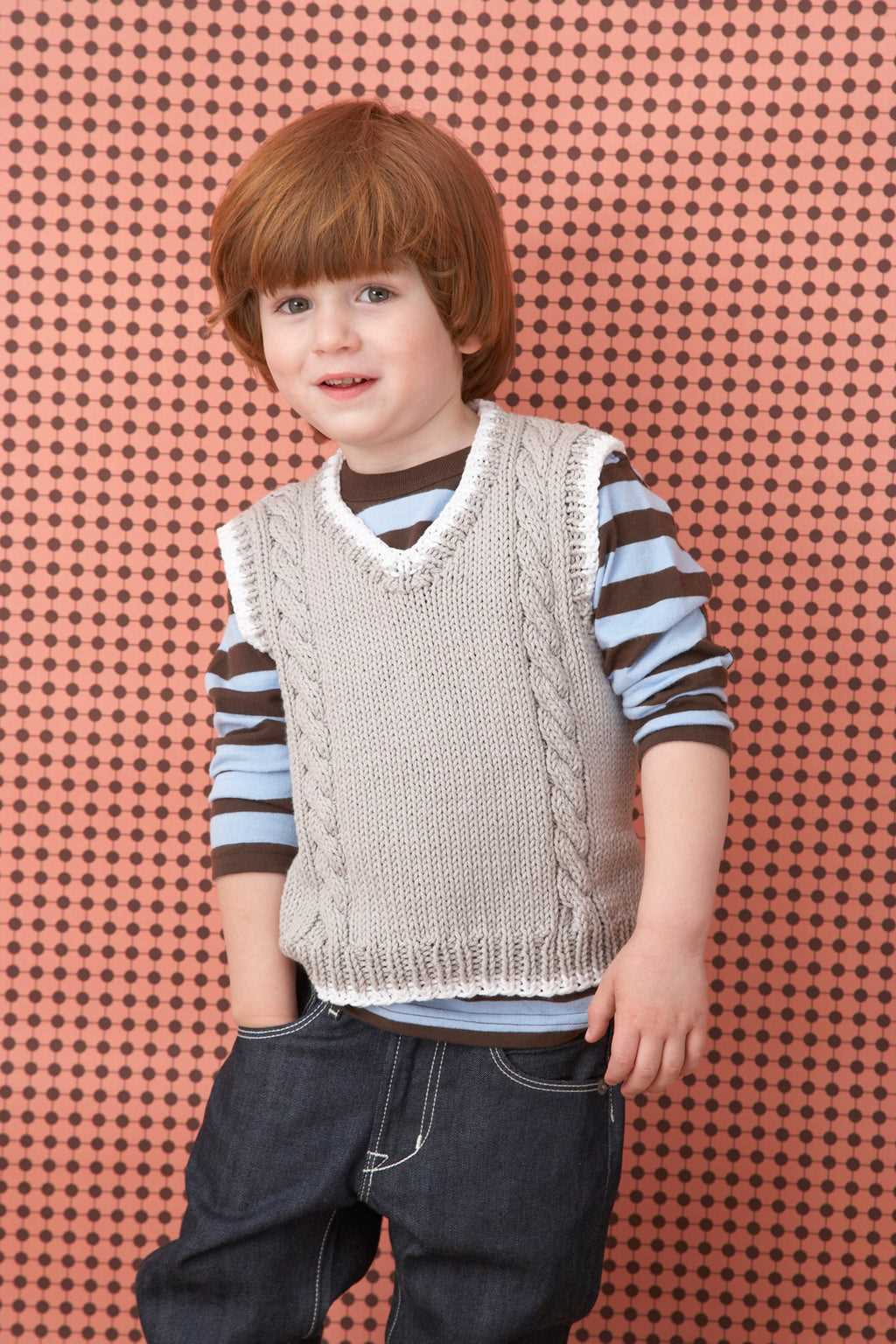Cable vest knitting pattern free