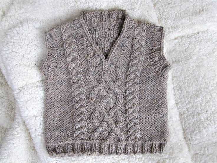 Cable vest knitting pattern free