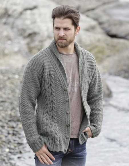 Mens knitted cardigan patterns free