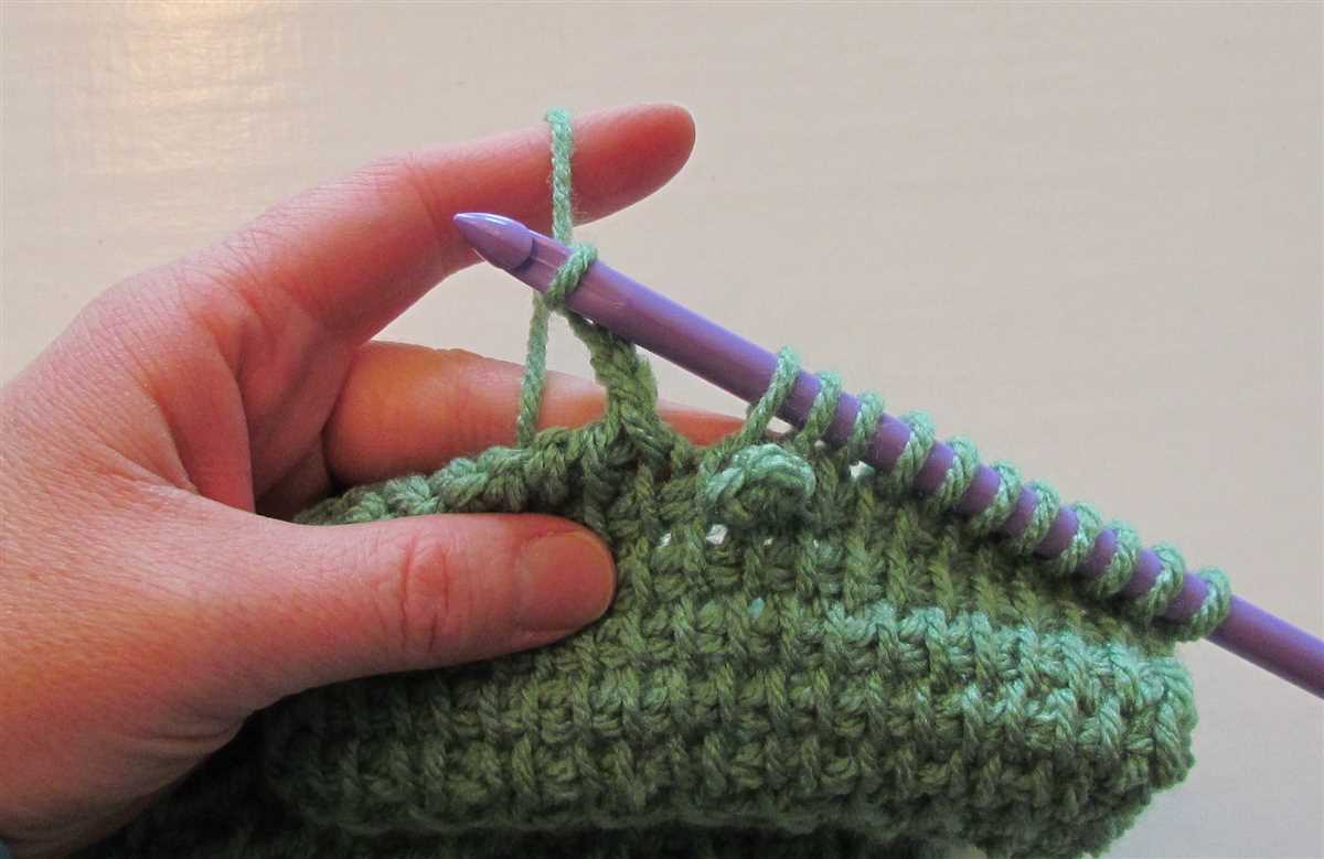 Can you use a knitting pattern for tunisian crochet