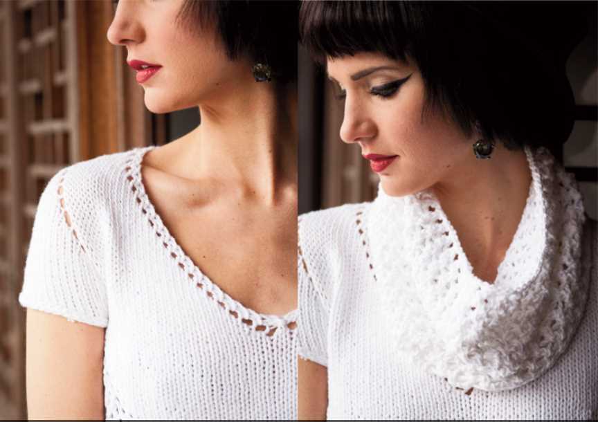 Cap sleeve knitting pattern
