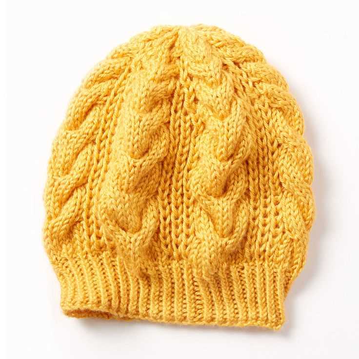 Caron knit hat pattern