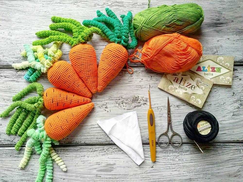 Carrot knitting pattern