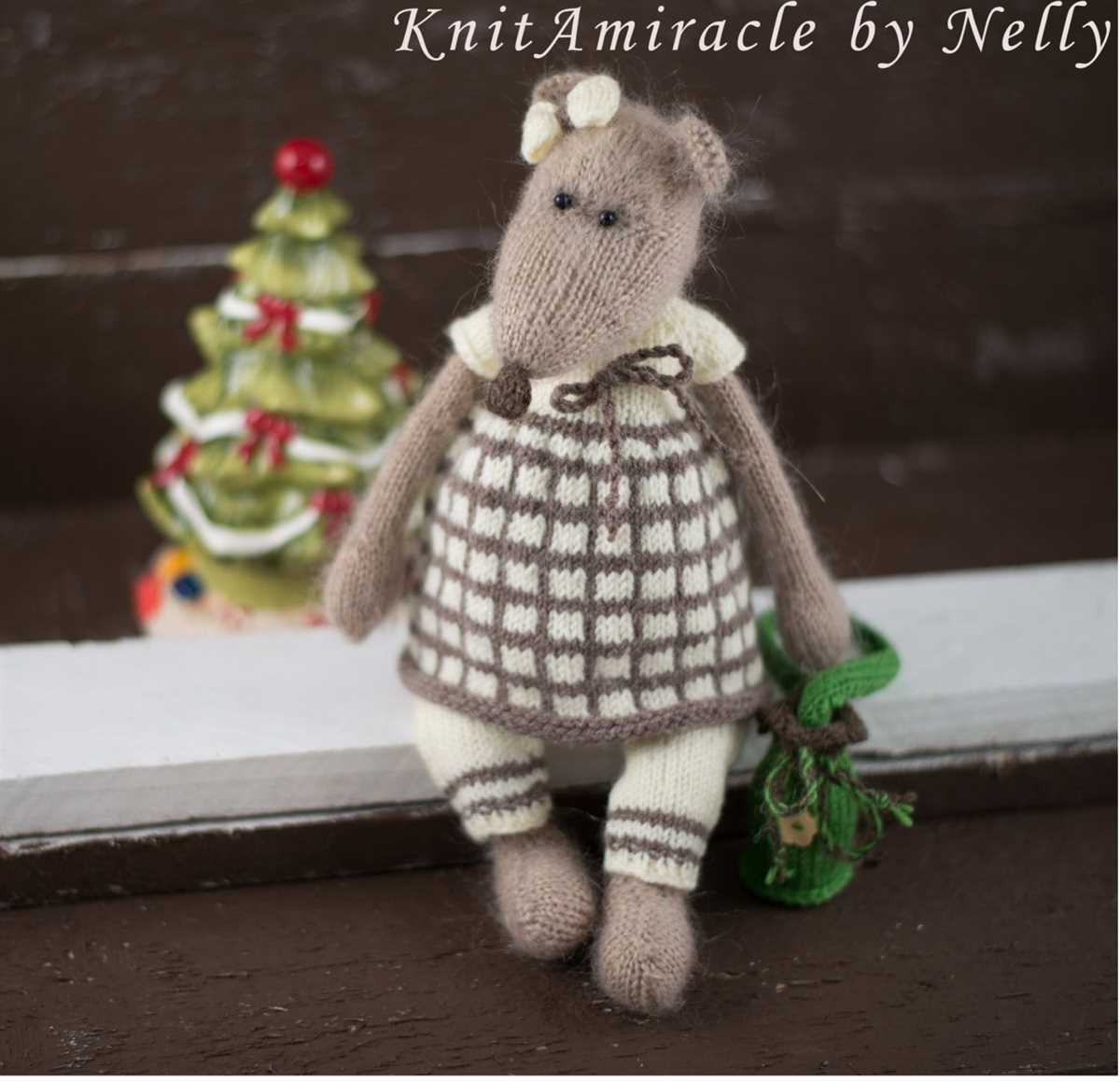 Cat toy mouse knitting pattern