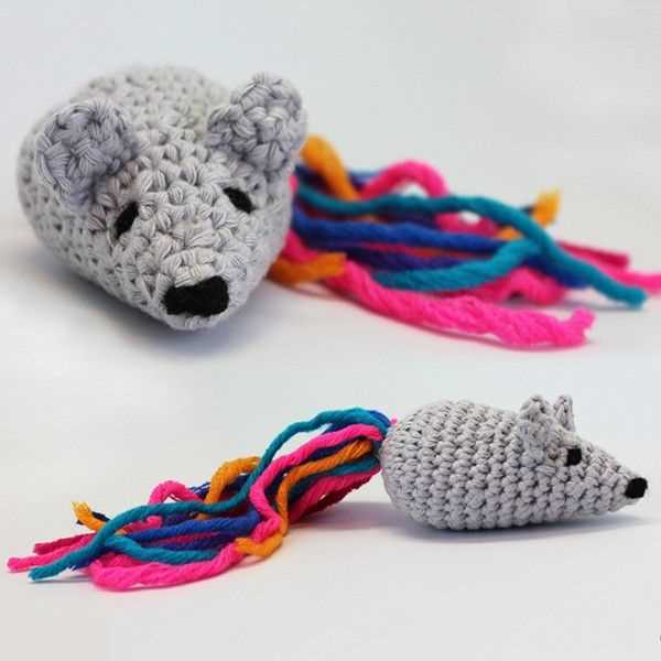 Cat toy mouse knitting pattern