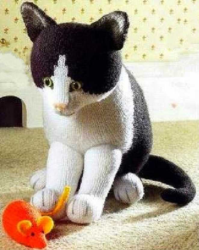 Cat toy mouse knitting pattern