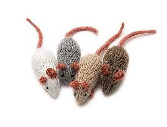 Cat toy mouse knitting pattern