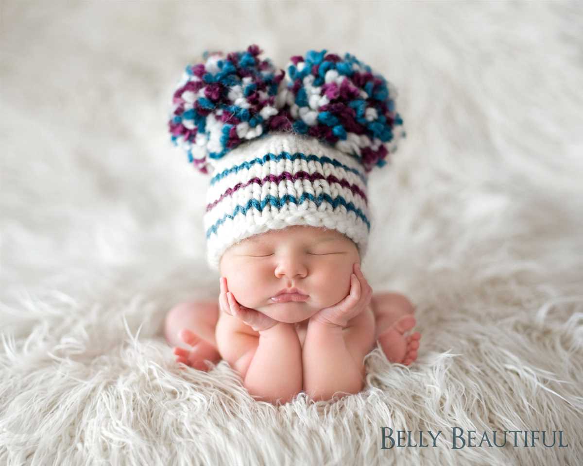 Knit pattern baby hat