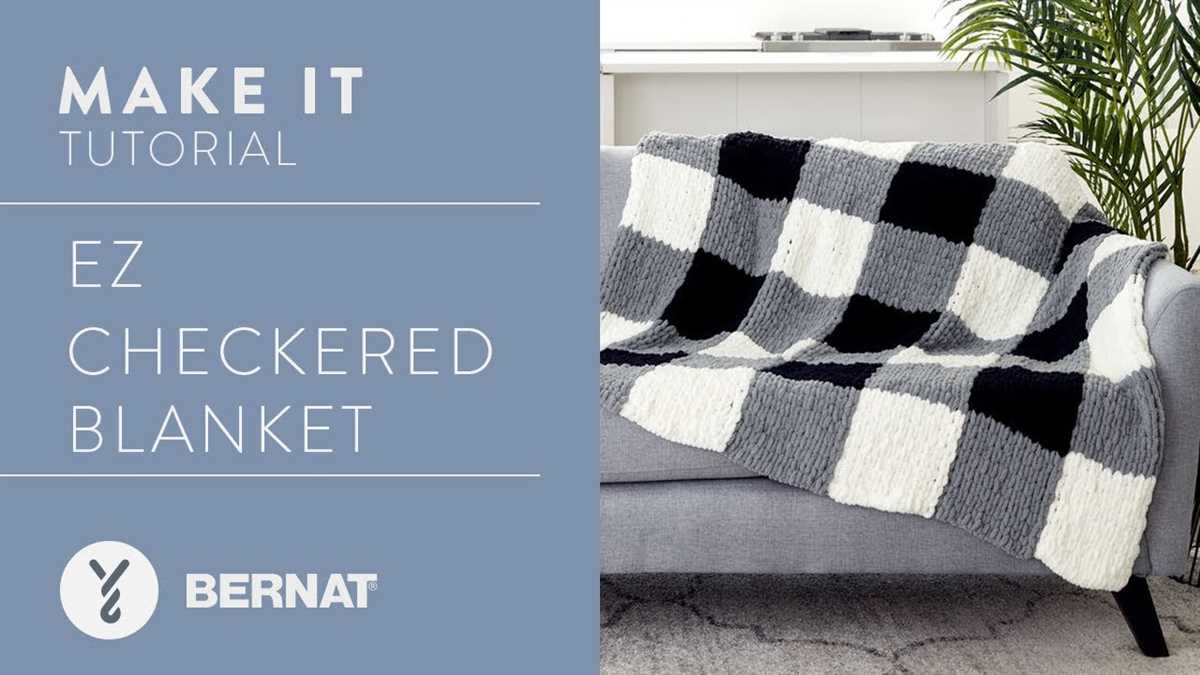 Buffalo check knitting pattern