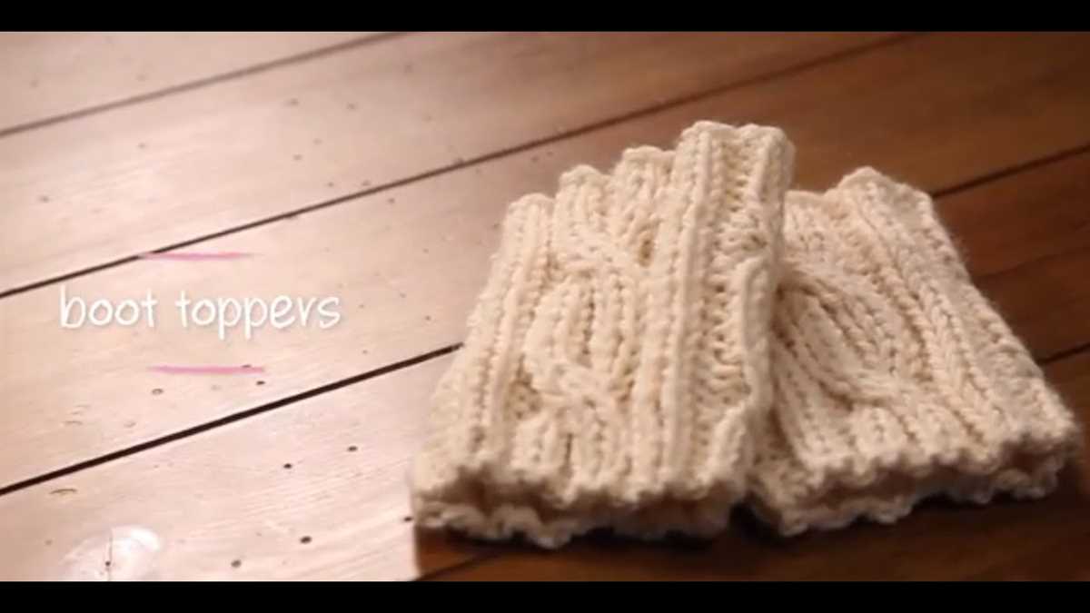 Knitting pattern boot cuffs