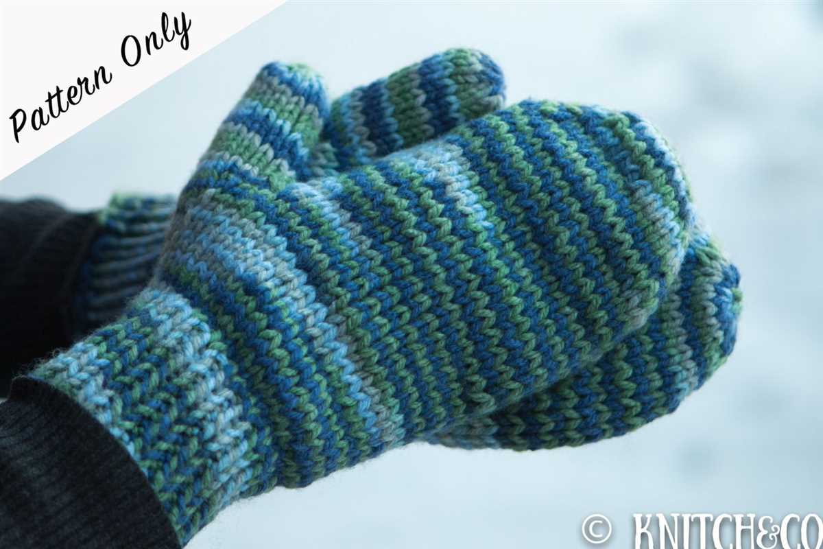 Free mittens knitting pattern easy