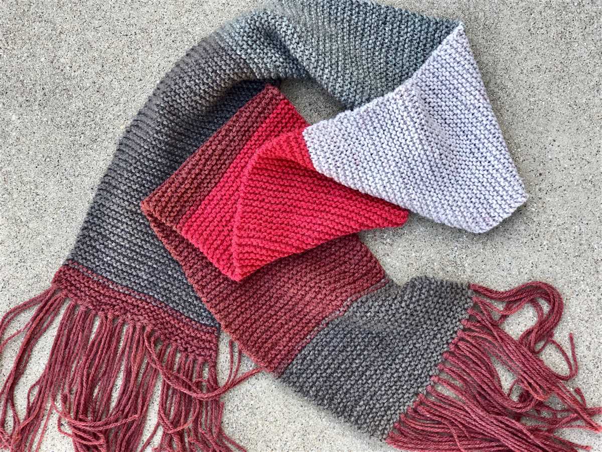 Free scarf pattern knitting