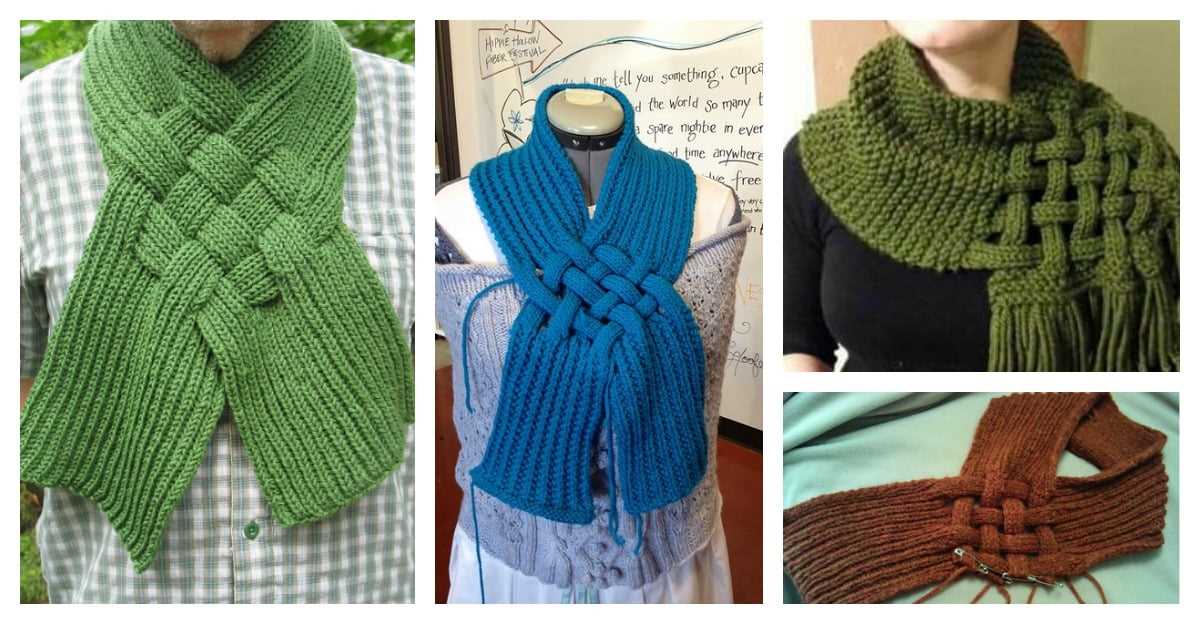 Celtic knit scarf pattern free