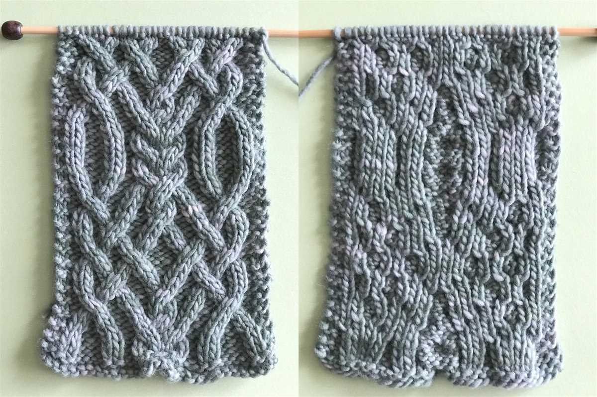 Celtic knit scarf pattern