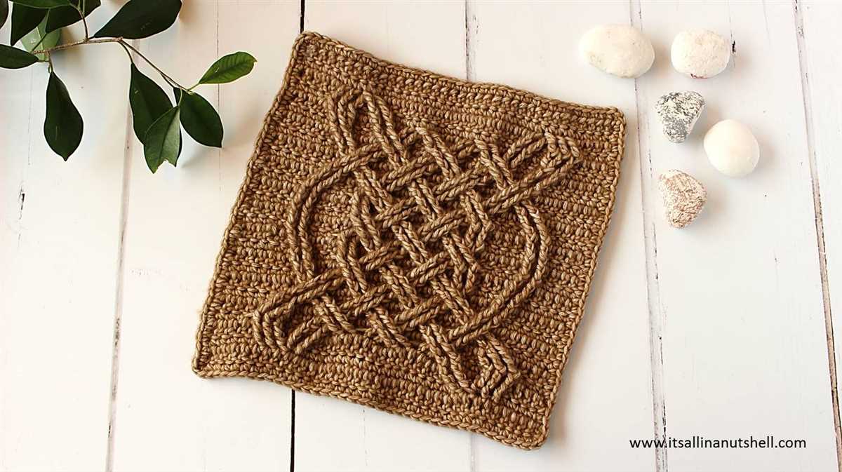 Celtic knot knitting pattern free