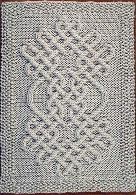 Celtic traveler throw knit pattern