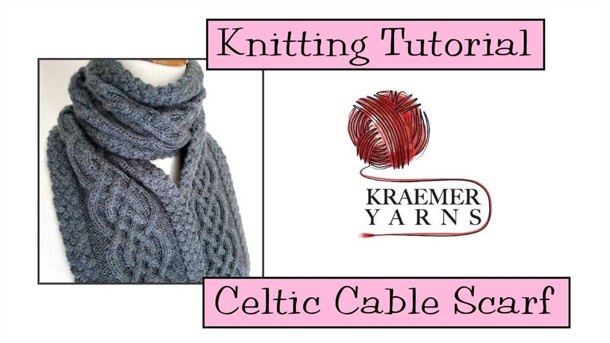Celtic knit scarf pattern free
