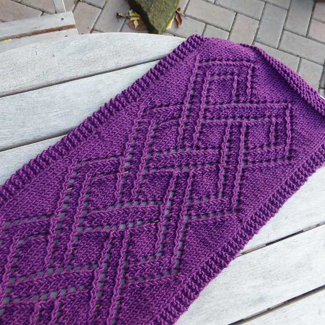 Celtic knit scarf pattern free