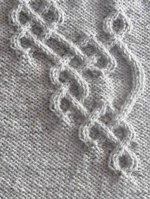 Celtic traveler throw knit pattern