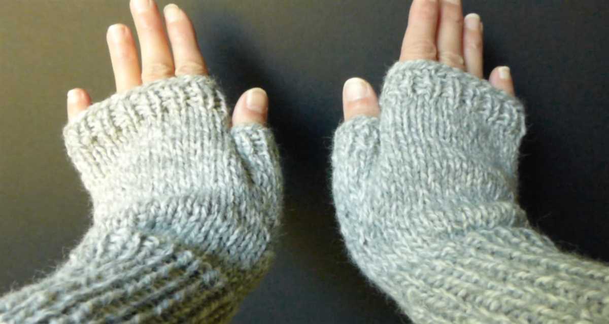 Free knitting pattern for mens fingerless mittens