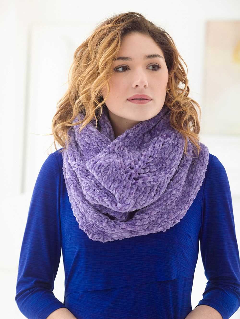 Chenille scarf knitting pattern