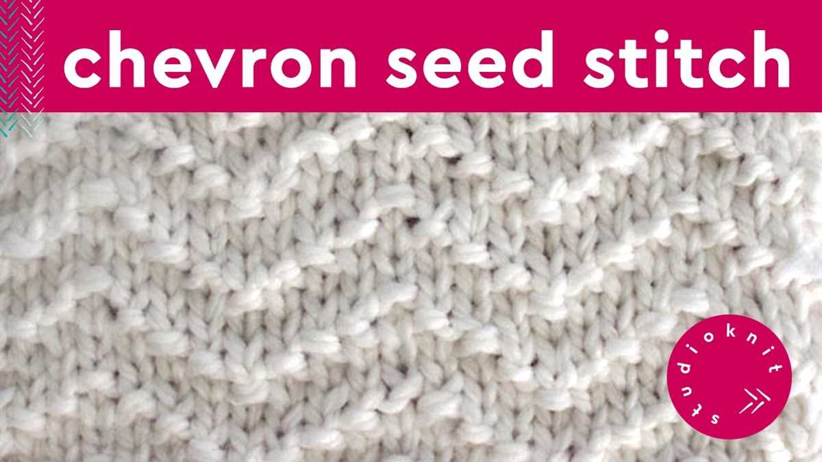 Chevron lace knitting pattern