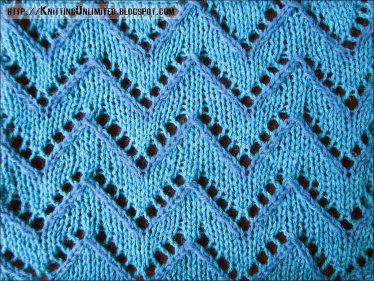 Chevron knit stitch patterns