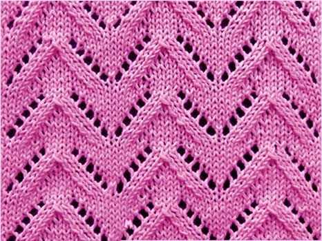 Chevron lace knitting pattern