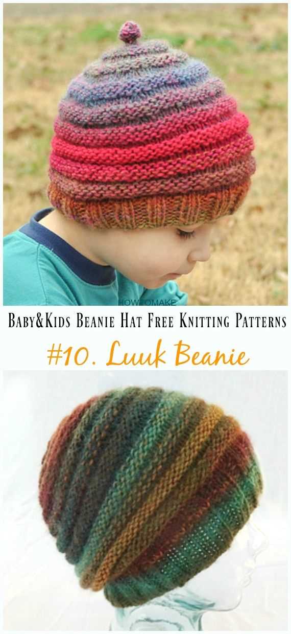 Child beanie knitting pattern
