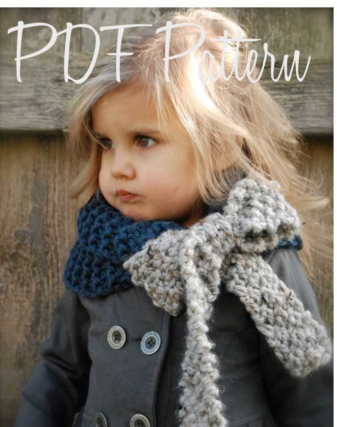 Children's scarf knitting pattern