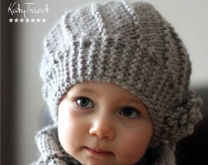Childrens hat and scarf set knitting pattern