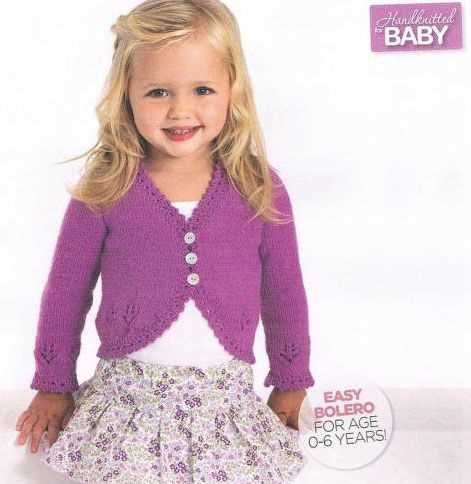 Childs bolero knitting pattern
