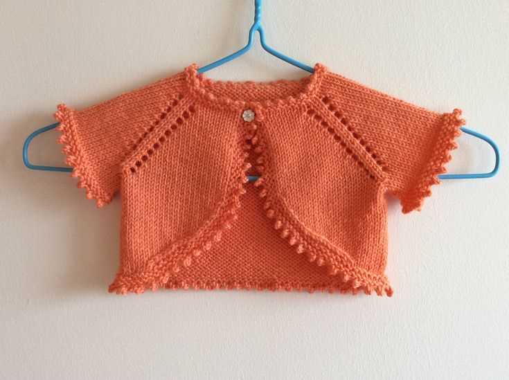 Childs bolero knitting pattern