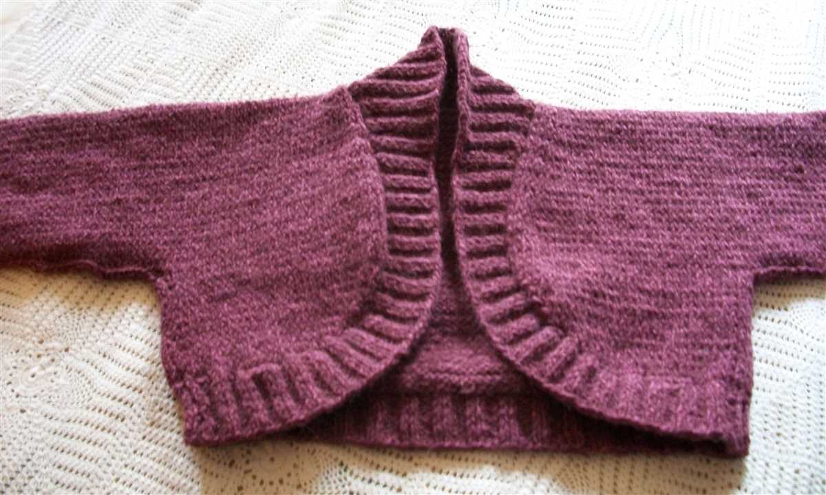 Childs bolero knitting pattern