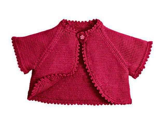 Childs bolero knitting pattern