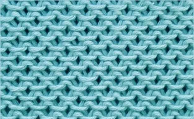 Chinese waves dishcloth knitting pattern