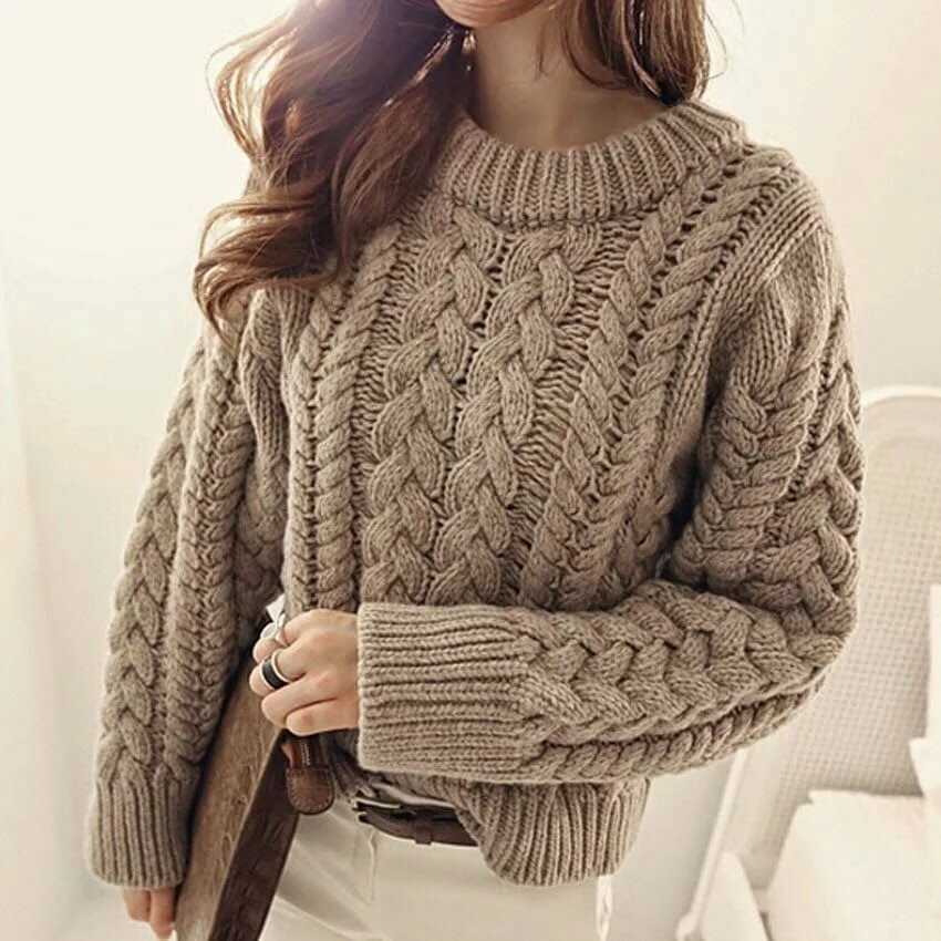 Chunky cropped sweater knitting pattern free