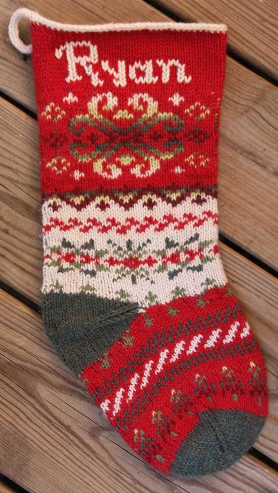 Christmas stocking knitting pattern pdf