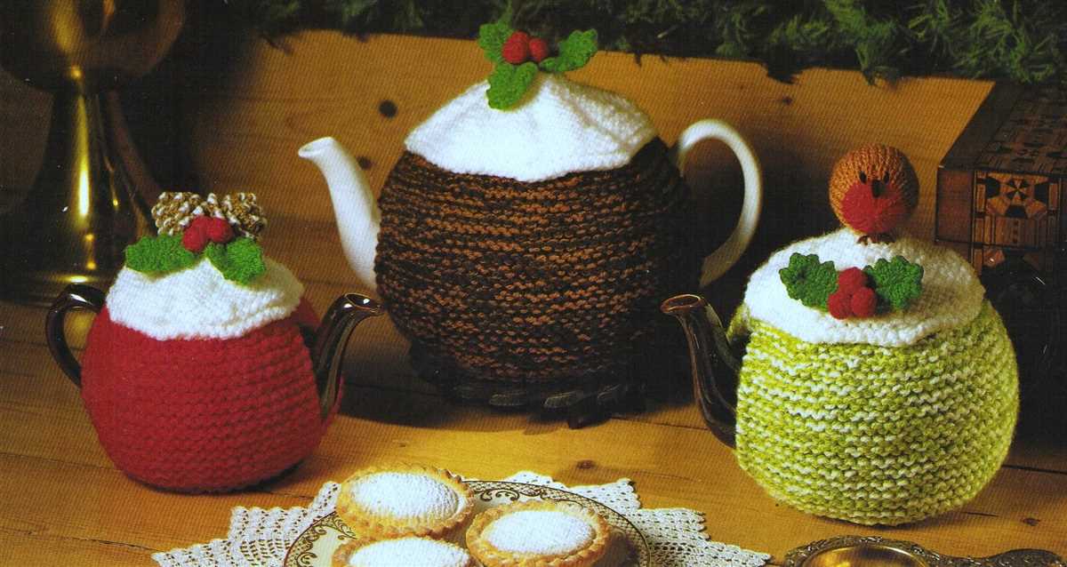 Christmas pudding tea cosy knitting pattern free