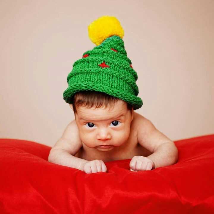 Christmas tree hat knitting pattern free