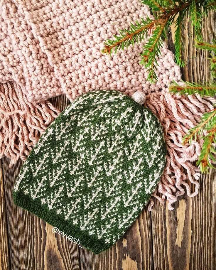 Christmas tree hat knitting pattern free