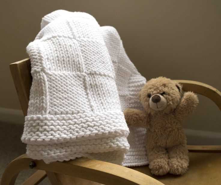 Chunky baby blanket knitting pattern