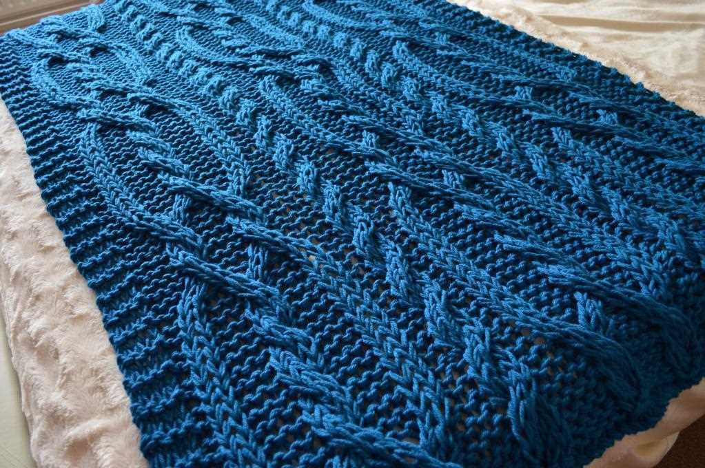 Chunky cable knit blanket crochet pattern