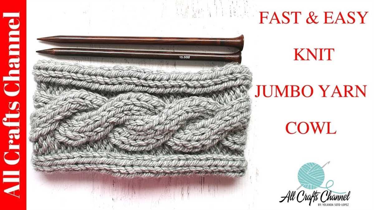 Chunky cable scarf knitting pattern
