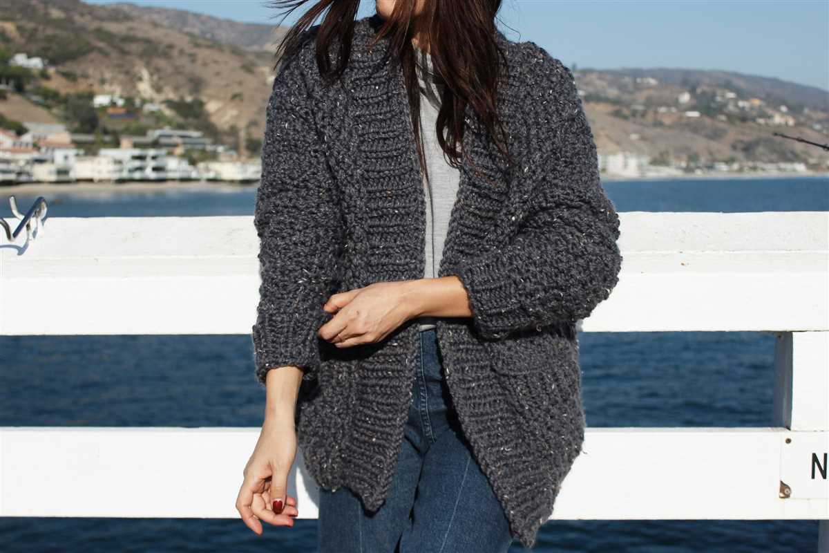 Chunky cropped cardigan knitting pattern free