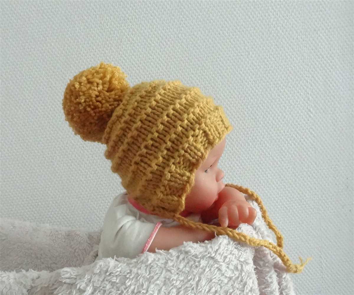 Chunky knit newborn hat pattern