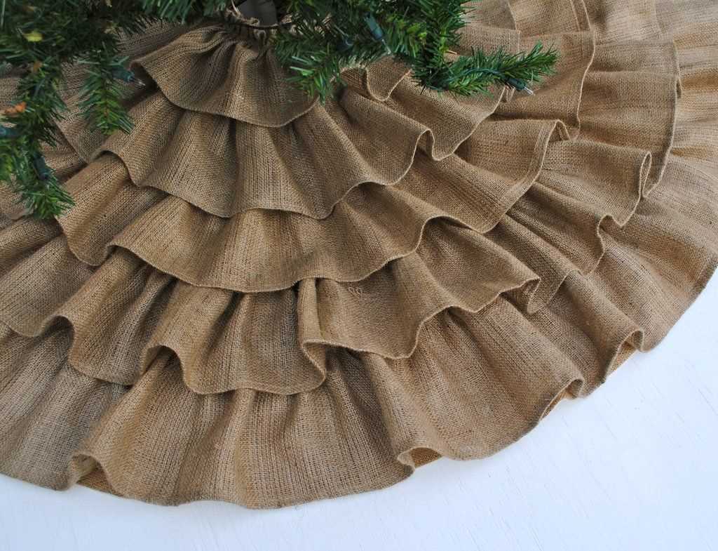 Chunky knit tree skirt pattern