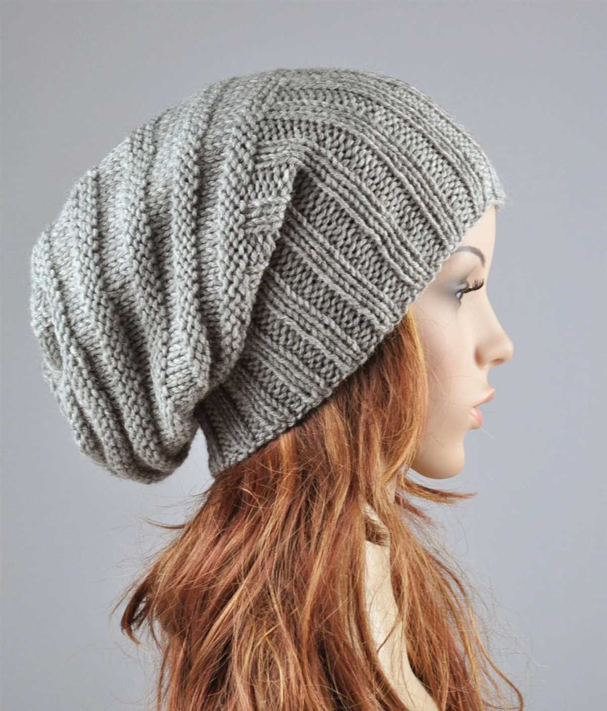 Chunky slouchy hat knitting pattern