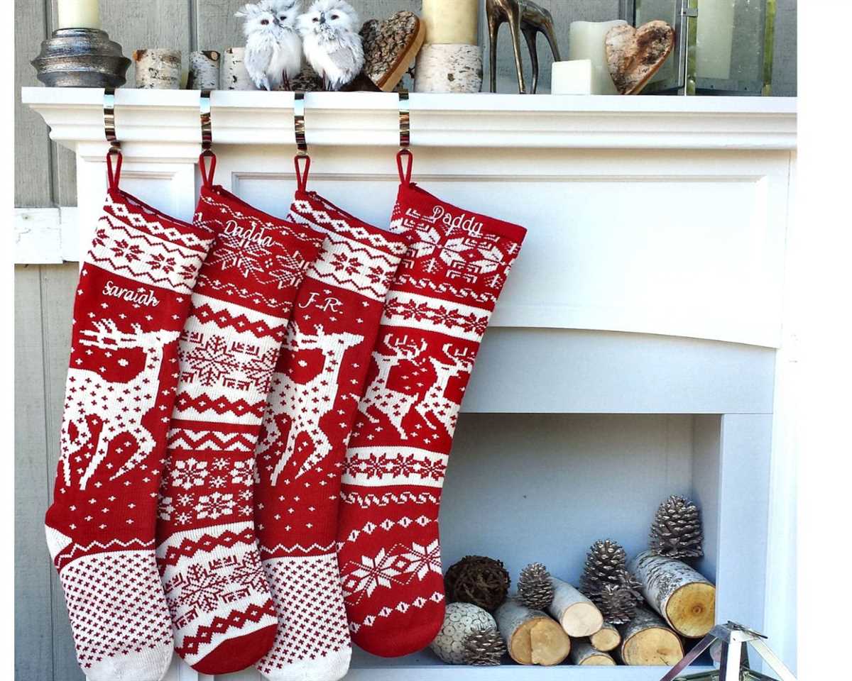 Chunky yarn knit christmas stocking pattern