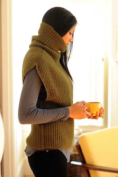 Chunky cropped sweater knitting pattern free